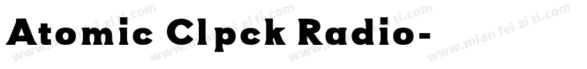 Atomic Clpck Radio字体转换